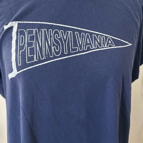 Pennsylvania Pennant T-shirt short sleeve navy - Picture 2 of 5